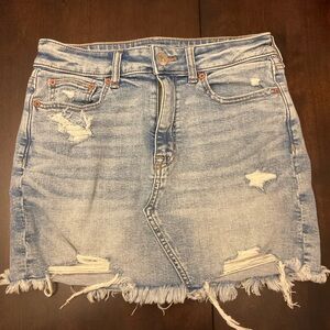 Hi-Rise Mini American Eagle Denim Skirt